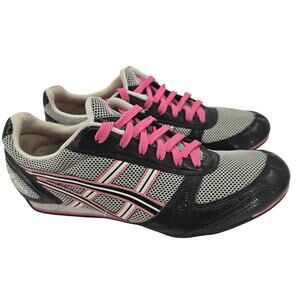 Asics Sakura Diva Athletic Volleyball Sneaker Shoe Womens 8.5 Gray Black Pink
